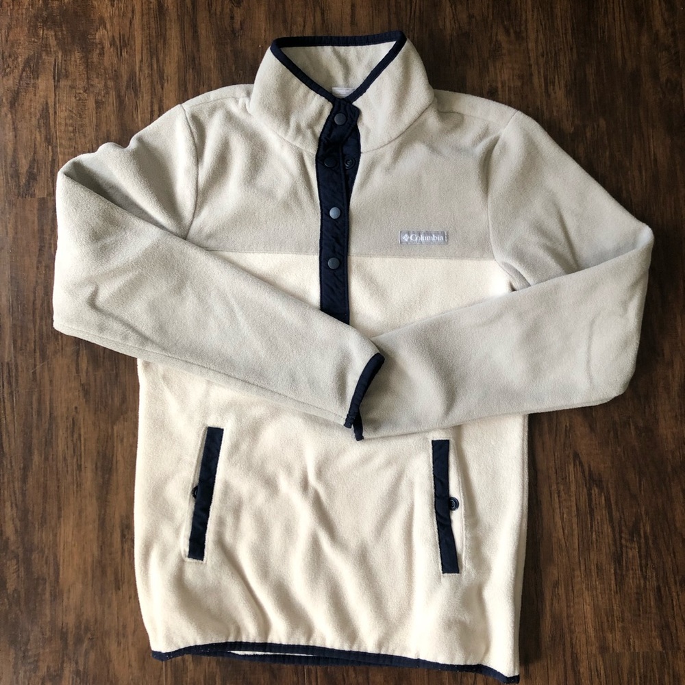 Columbia Fleece Quarter Buttoned Sweatshirt